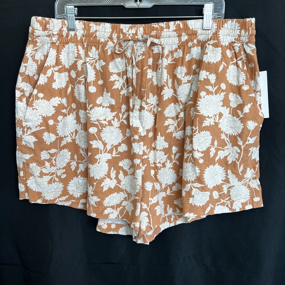 π NWT Treasure & Bond Womenβs 1X Floral Linen Blend Shorts π€πΌ - Picture 2 of 11